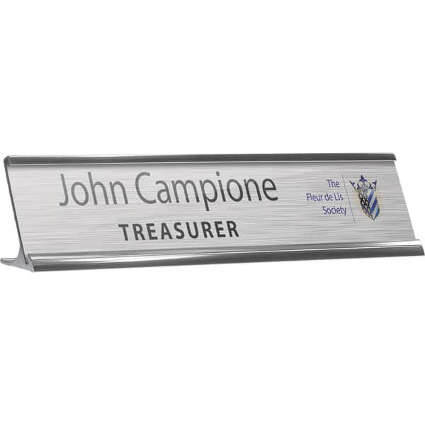 Reusable Desk Nameplate Holder Insert