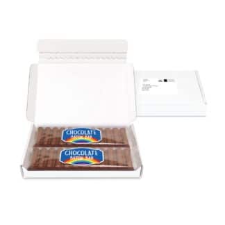 CDPPCB Midi Postal Box - 12 Baton Chocolate Bars - Paper Label