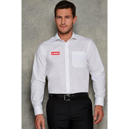 Kustom Kit Mens L/S Poplin Shirt