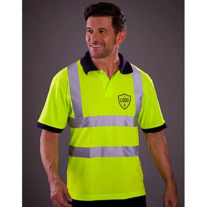 Yoko Hi-Vis Short Sleeve Polo Shirt