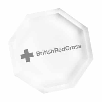 Optical Crystal Octagon Paperweight - Image 3
