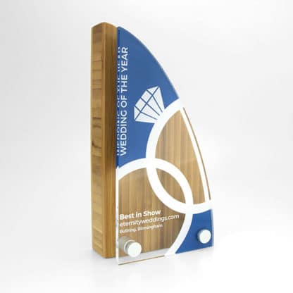 Bamboo Block Award with Acrylic Face Plate
