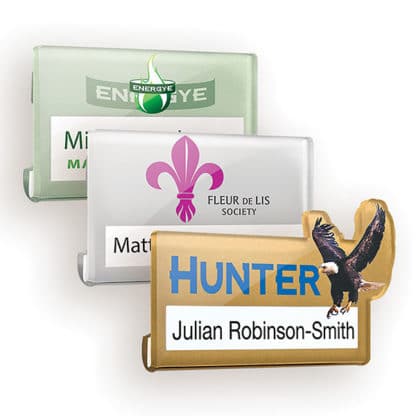 Acrylic Name Window Badge