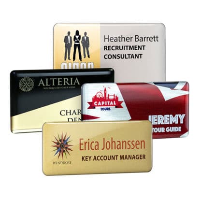 Domed Metal Name Badge - Full Colour - Image 2