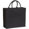 Black Broomfield 7oz Laminated Cotton Tote Bag - Image 2