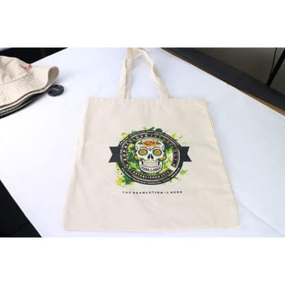 5oz Natural Recycled Cotton Shopper - Full Colour - Image 2