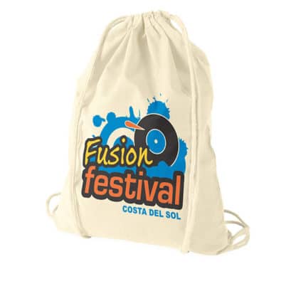 Oregon Cotton Drawstring Backpack - Image 7