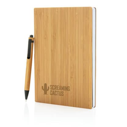 Bamboo A5 Notebook & Pen Set
