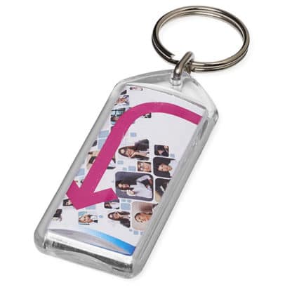 Adview Oblong Plastic Key Ring (Stein F1)