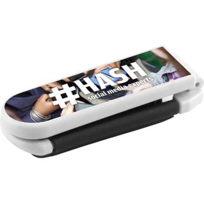 Foldable Hairbrush with Mirror - Full Colour - Image 2