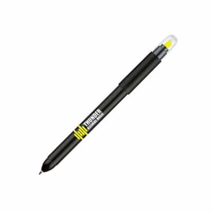 senator Duo Polished Plastic Multifunction Ballpen and Highlighter - Image 2