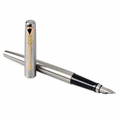 Parker Jotter Stainless Steel Fountain Pen - Image 2