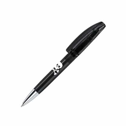 Senator Bridge Clear Plastic Ballpen with Metal Tip - Image 2