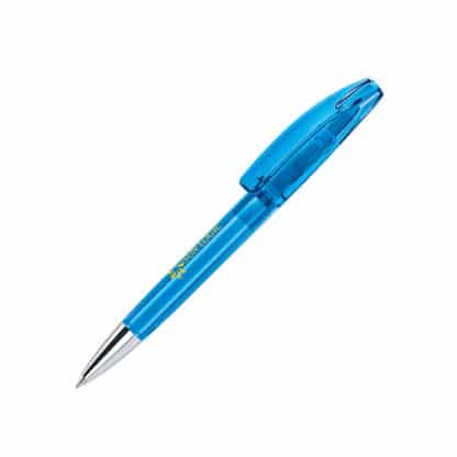 Senator Bridge Clear Plastic Ballpen with Metal Tip - Image 4