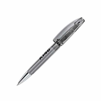 Senator Bridge Clear Plastic Ballpen with Metal Tip - Image 9