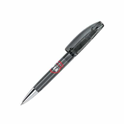 Senator Bridge Clear Plastic Ballpen with Metal Tip - Image 8