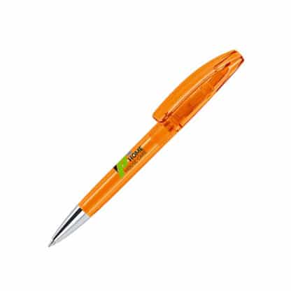 Senator Bridge Clear Plastic Ballpen with Metal Tip - Image 10
