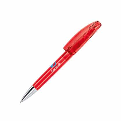 Senator Bridge Clear Plastic Ballpen with Metal Tip - Image 14