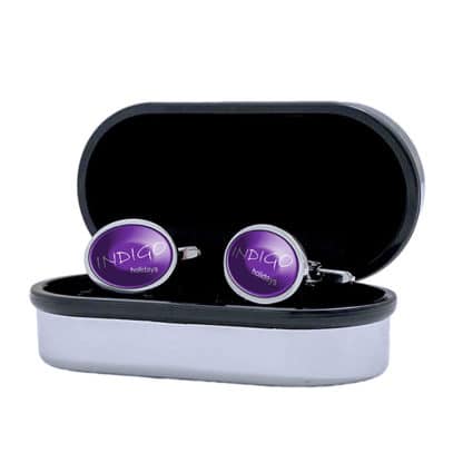Resin Dome Cufflinks - Full Colour - Image 3