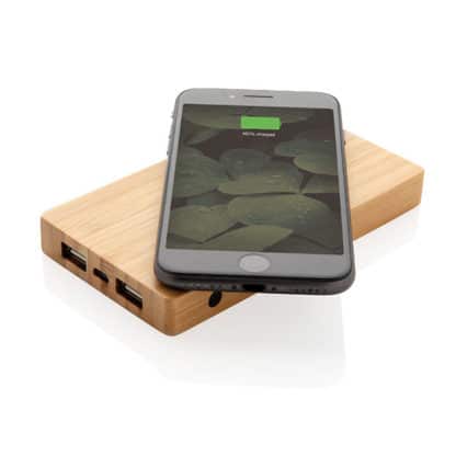 XD-Design Bamboo 4000mAh Wireless Powerbank - Image 5