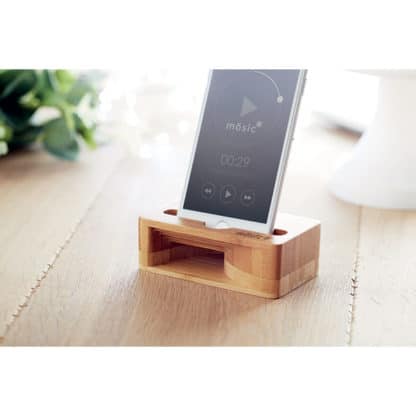 Bamboo Phone Stand and Amplifier - Image 3