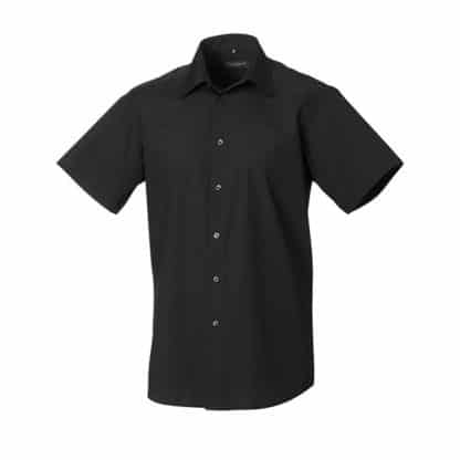 Russell Collection Mens Short Sleeve Poplin - Image 3