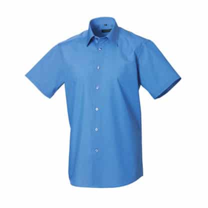 Russell Collection Mens Short Sleeve Poplin - Image 4