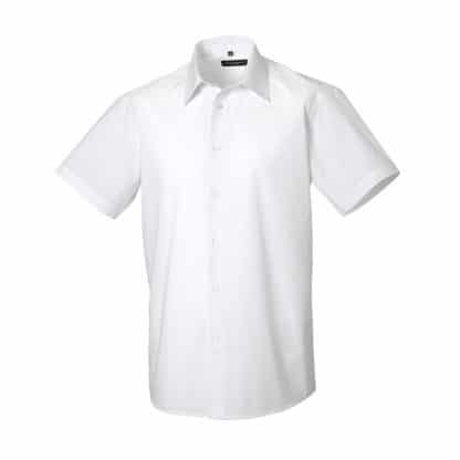 Russell Collection Mens Short Sleeve Poplin - Image 7