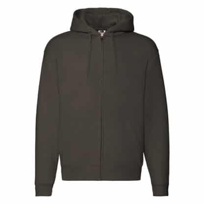 Fruit of the Loom Mens Premium Zipped Hooded Sweat - Image 2