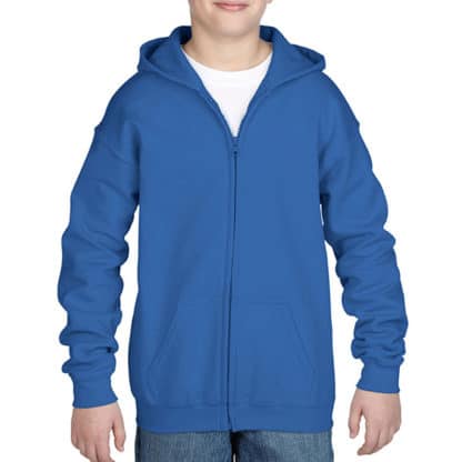 Gildan Childrens Zipped Hooded Sweat