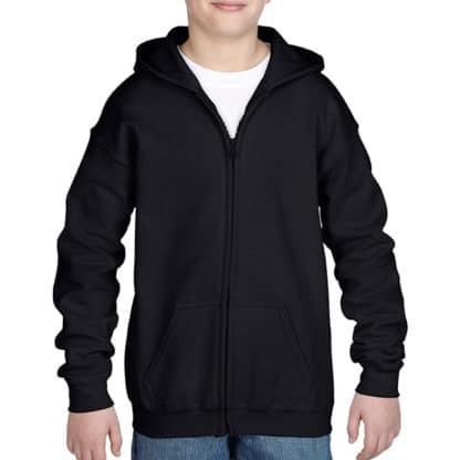 Gildan Childrens Zipped Hooded Sweat - Image 2