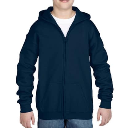 Gildan Childrens Zipped Hooded Sweat - Image 3