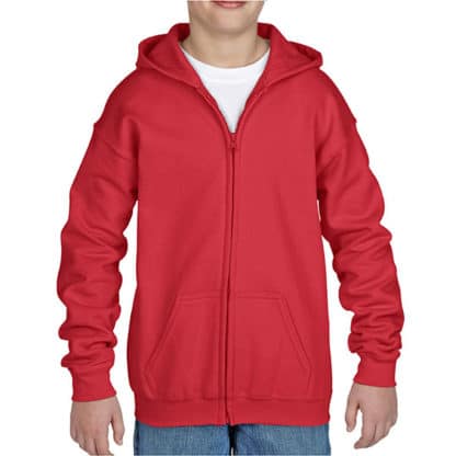 Gildan Childrens Zipped Hooded Sweat - Image 5