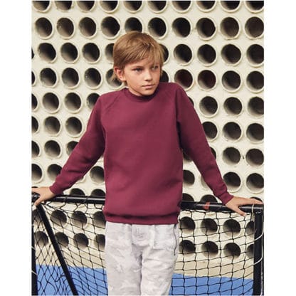 Fruit of the Loom Kids Classic Raglan Sleeve Sweat