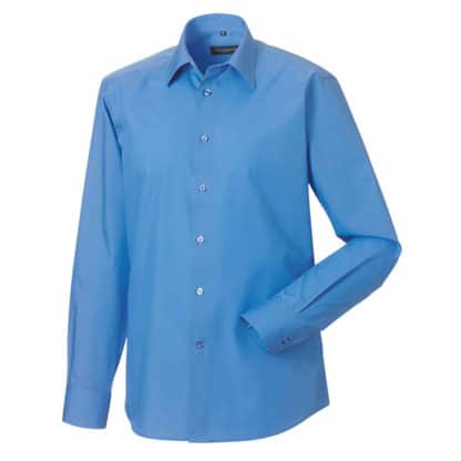 Russell Collection Mens Long Sleeve Poplin - Image 3