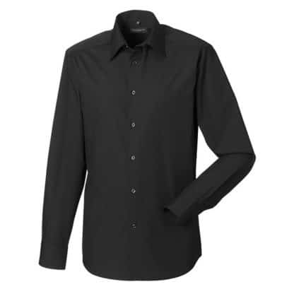 Russell Collection Mens Long Sleeve Poplin - Image 4