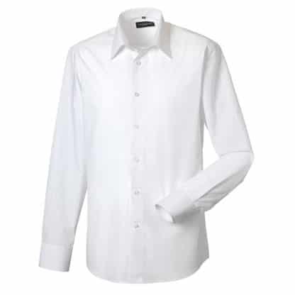 Russell Collection Mens Long Sleeve Poplin - Image 7