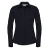 Russell Collection Ladies Long Sleeve Poplin - Image 3