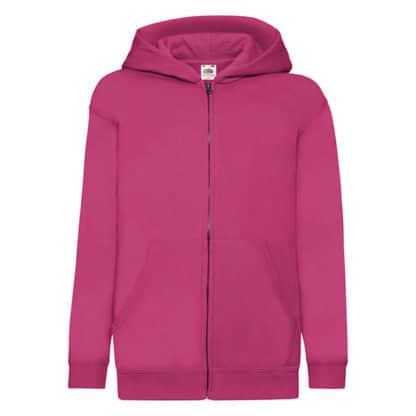Fruit of the Loom Kids Classic Hooded Sweat Jacket - Image 8