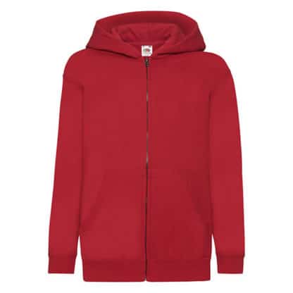 Fruit of the Loom Kids Classic Hooded Sweat Jacket - Image 10