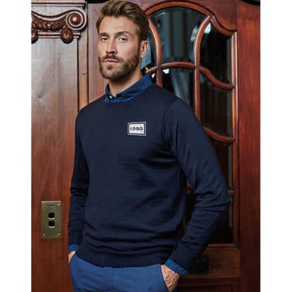 Tee Jays Mens Crew Neck Knitted Sweater