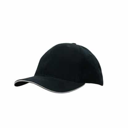 Sandwich Trim 6 Panel Baseball Cap - Image 3