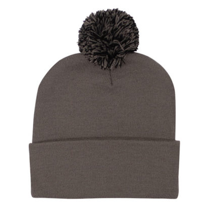 Acrylic Pom Pom Beanie Hat - Image 5