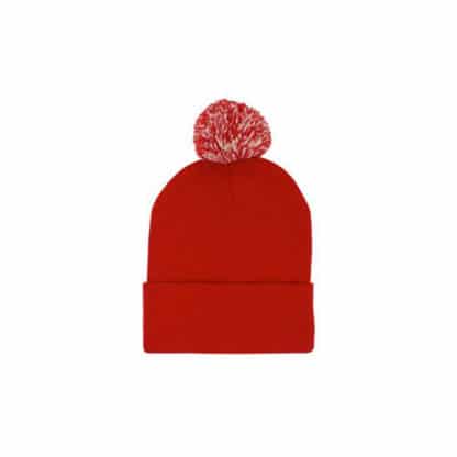 Acrylic Pom Pom Beanie Hat - Image 6