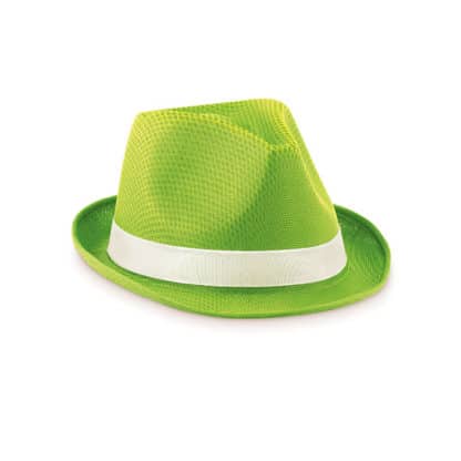 Straw Hat with Printed Ribbon - White Band - Image 3