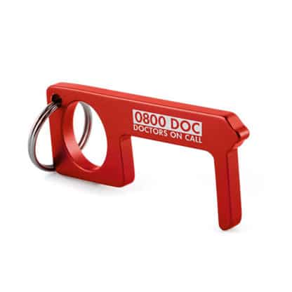 Aluminium No Touch Hygiene Key Ring - Image 2