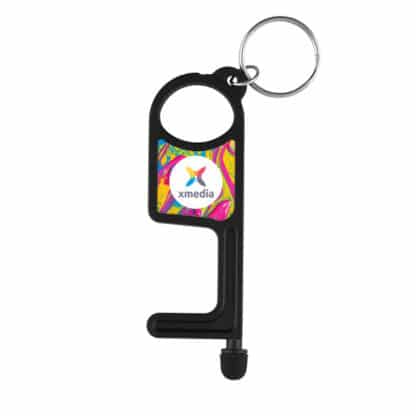 No Touch Hygiene Key Ring - Full Colour