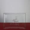 10 x 14.5cm Jade Glass Bevelled Crescent Trophy - Image 3
