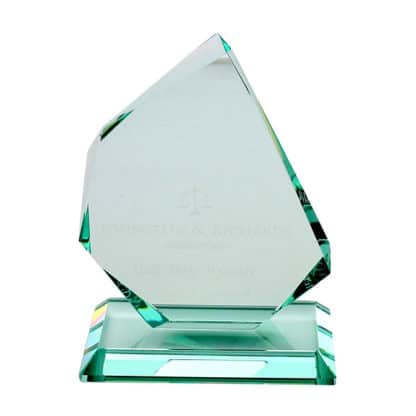 Jade Glass Faceted Ice Peak Award - Image 2