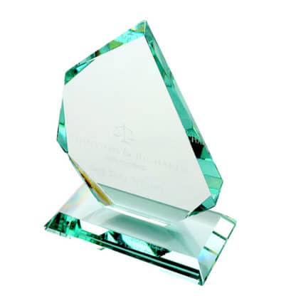 Jade Glass Faceted Ice Peak Award - Image 3